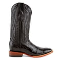 thumbnail image 2 of FERRINI Men's American Alligator Stallion Square Toe Black Western Boots, Size: 11.5-D, 2 of 6