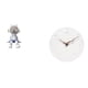 thumbnail image 1 of Escultura de reloj de pared de , figura decorativa para estantería, entrada, sala de estar, hogar, cocina, oficina, sala de estudio, adorno, 1 of 8