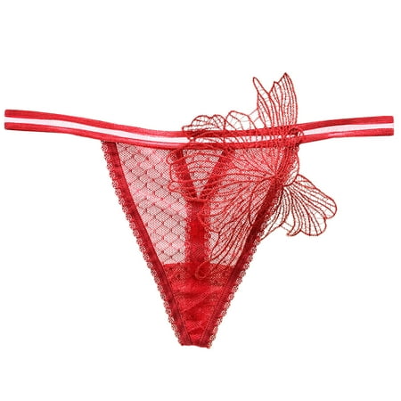Blphud Underwear Women Pack Lace Thong Women S Sexy Hot Women S Thin Belt Adjustable Low Waist New Underwear Womens Underwear Sexy Variety Soft Breathe Panties Ladies Sexy Red One Size