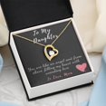 thumbnail image 3 of To My Daughter Heart Necklace - Mother To Daughter Gift - Gift, Gift For Daughter From Mom, Birthday Gift Daughter Graduation - Forever Love Necklace - White Gold or Yellow Gold - Gift Box, 3 of 5