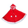 thumbnail image 2 of Capa de chal navideño, disfraz de Navidad para niños, capa de Papá Noel de invierno, chal, capa de Papá Noel, capa con capucha de terciopelo rojo para Yuyangstore  Capa con capucha, 2 of 8