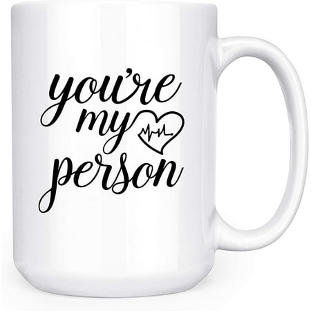 

You re My Person Best Friend Bestie 15oz Deluxe Double-Sided Coffee Tea Mug