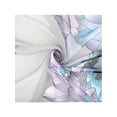 thumbnail image 4 of INSPIRE CHIC Women's Floral Chiffon Scarf, Lotus Lightweight Soft Sheer Long Head Wrap Shawl Scarves for All Season 59.1x18.9" Blue Green, 4 of 6