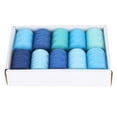 thumbnail image 2 of Sewing Thread Roll,10 Rolls Blue Sewing Blue Sewing Thread Set Blue Sewing Thread Luxury Finish, 2 of 5