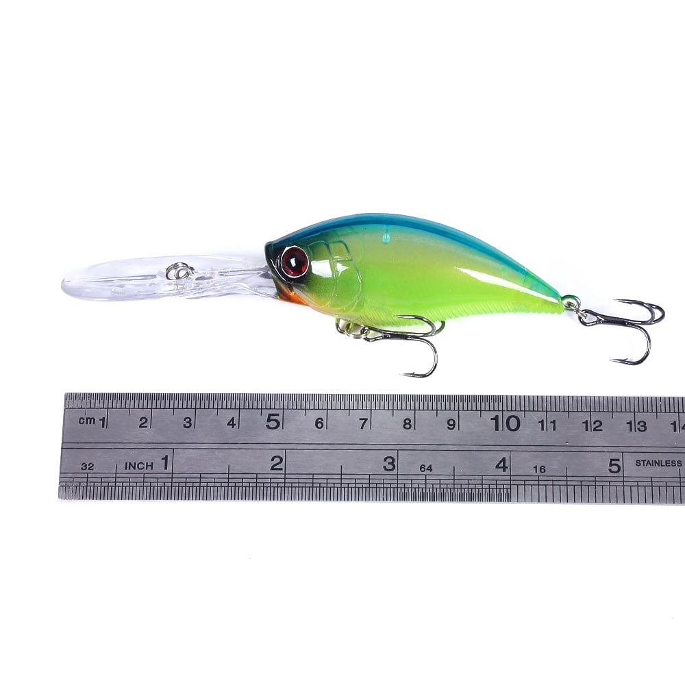 HENGJIA Crankbait Crankbaits for Bass Fishing Lures 10pcs Deep Diving Crankbait 4.92inches Bass Crankbaits Fishing Hard Baits for Bass Trout Freshwater and Saltwater