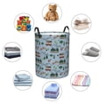 thumbnail image 4 of Kdxio Camping Caravan Print Large Laundry Basket Waterproof Round Cotton Linen Collapsible Storage bin with Handles for Hamper Kids Room,Toy Storage-Medium, 4 of 6