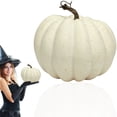 thumbnail image 2 of Artificial Pumpkin Decoration,7.87 Inch Harvest Decorative Pumpkin,Fake Halloween Pumpkin,Small Fake Pumpkin,Realistic Vegetable Ornament Pumpkins for Halloween, Fall and Thanksgiving Decor,Beige, 2 of 6