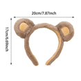 thumbnail image 4 of Brown Bear Ears Hair Headband for Girls Role Play Party Headwear Accessory, 4 of 9