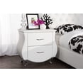 thumbnail image 2 of Baxton Studio Erin Modern and Contemporary White Faux Leather Upholstered Nightstand, 2 of 5