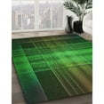 thumbnail image 2 of Ahgly Company Indoor Rectangle Patterned Dark Forest Green Area Rugs, 7' x 9', 2 of 6