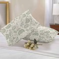 thumbnail image 3 of Outdoor Pillow Cover Pastoral Flowers Green Set of 2 Waterproof Throw Pillowcases Farmhouse Floral Decorative Patio Furniture Pillows for Couch Garden Indoor & Outdoor Use, 3 of 9