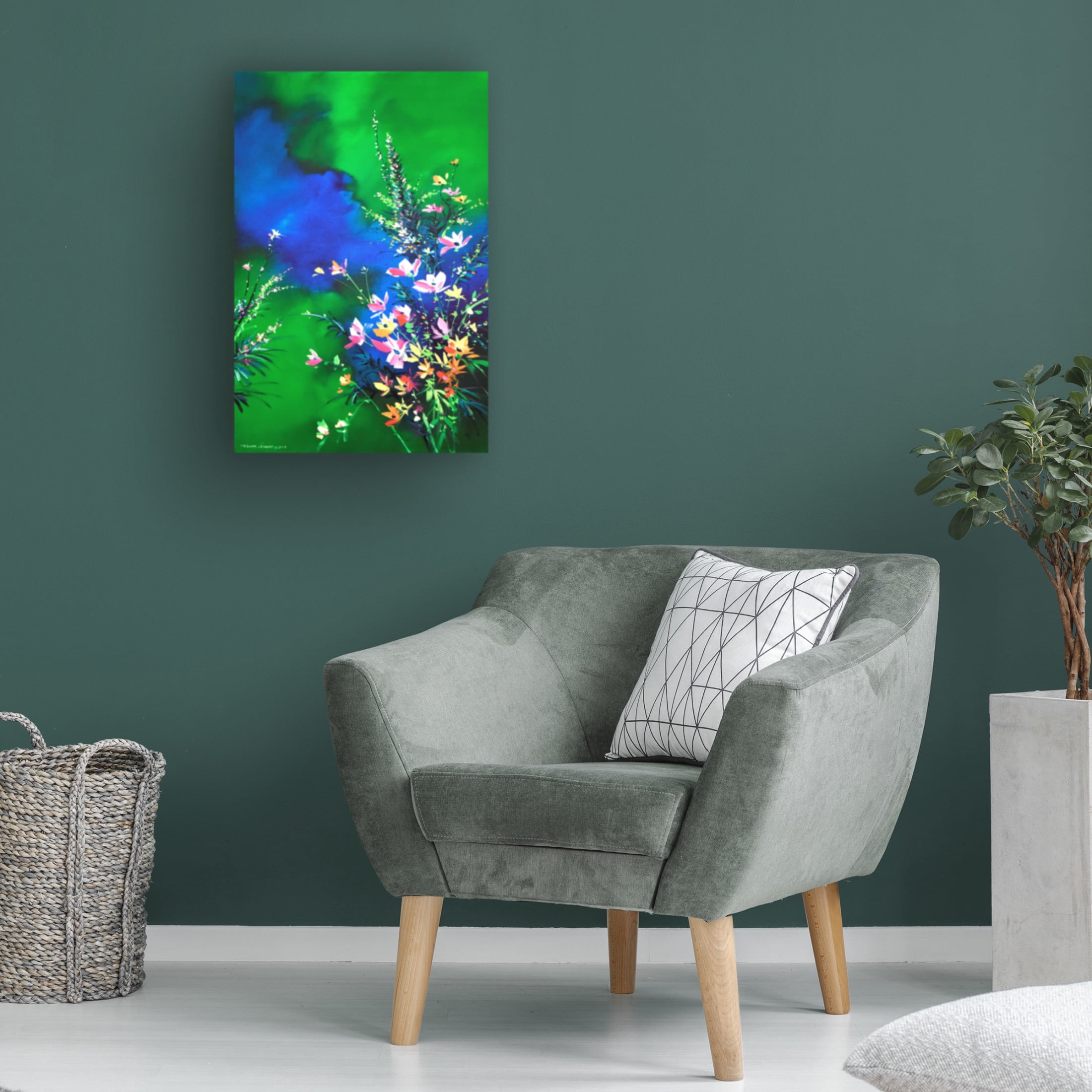 Canvas Wall Art - Thomas Leung 'Spring Bouquet' Wall Art for Living Room, Bedroom, or Office Décor by Trademark Fine Art - 30 x 47 Inches