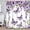 Purple, variant on SUNOLIFE Purple Shower Curtain Butterfly Waterproof Fabric Bathroom Shower Curtains, 72x72 in