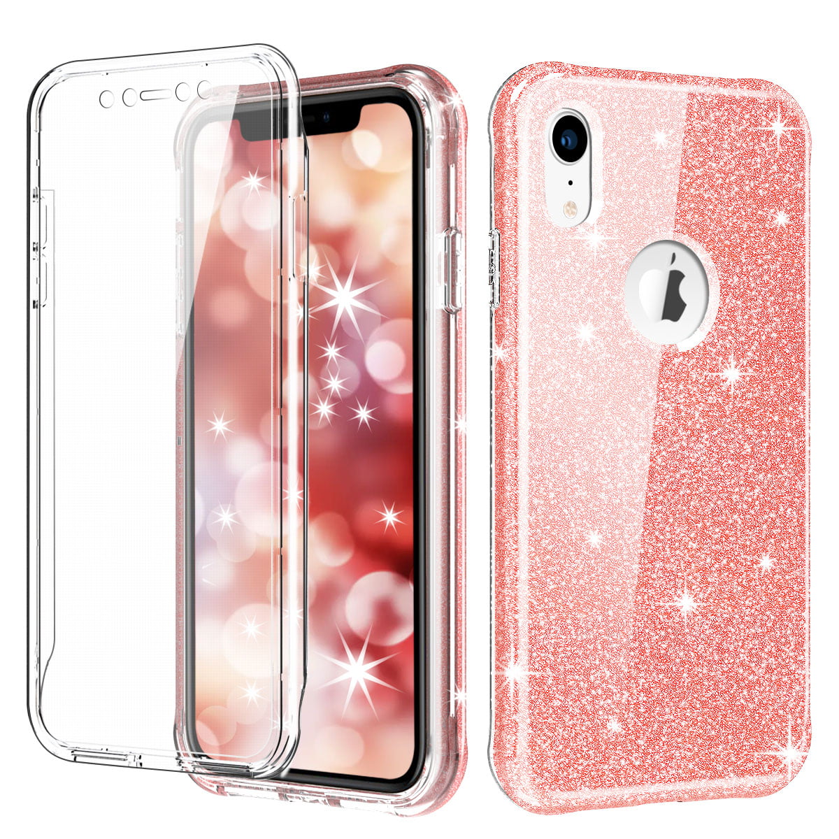 iPhone XR 6.1inch Case Full Body Protective 360° Shockproof & Screen Protector 