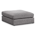 thumbnail image 1 of Meridian Furniture Beckham Ottomane en Tissu Texturé de Lin Durable Gris, 1 of 8