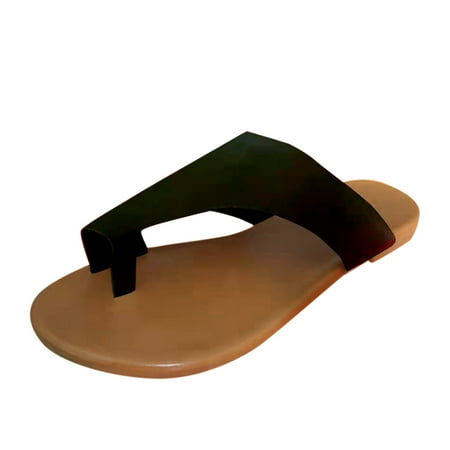 

gvdentm Sandals For Women Women s Size Large Solid Toe Set Outer Color Flat And Slippers Womens Sandals Size 11w