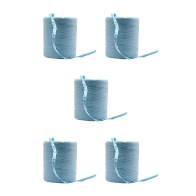 Guardoinrt Stunning DIY Crafts With Raffia Paper Yarn Easy To Wonderful DIY Projects Natural Paper Ribbon sky blue 5Set