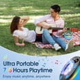 thumbnail image 3 of NSKBBM-Bluetooth Shower Speaker, Portable Bluetooth Speaker 360° HD Sound, RGB Lights, IPX7 Waterproof Wireless Speaker with Suction Cup and Mic, Shower Radio for Party/Outdoor/Travel/Gifts/Blue, 3 of 4