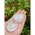thumbnail image 2 of Clear Quartz Gemstone Hearts, Polished Clear Quartz Puffy Hearts, Clear Quartz Palm Stone, Clear Quartz Heart (5 Hearts）, 2 of 9