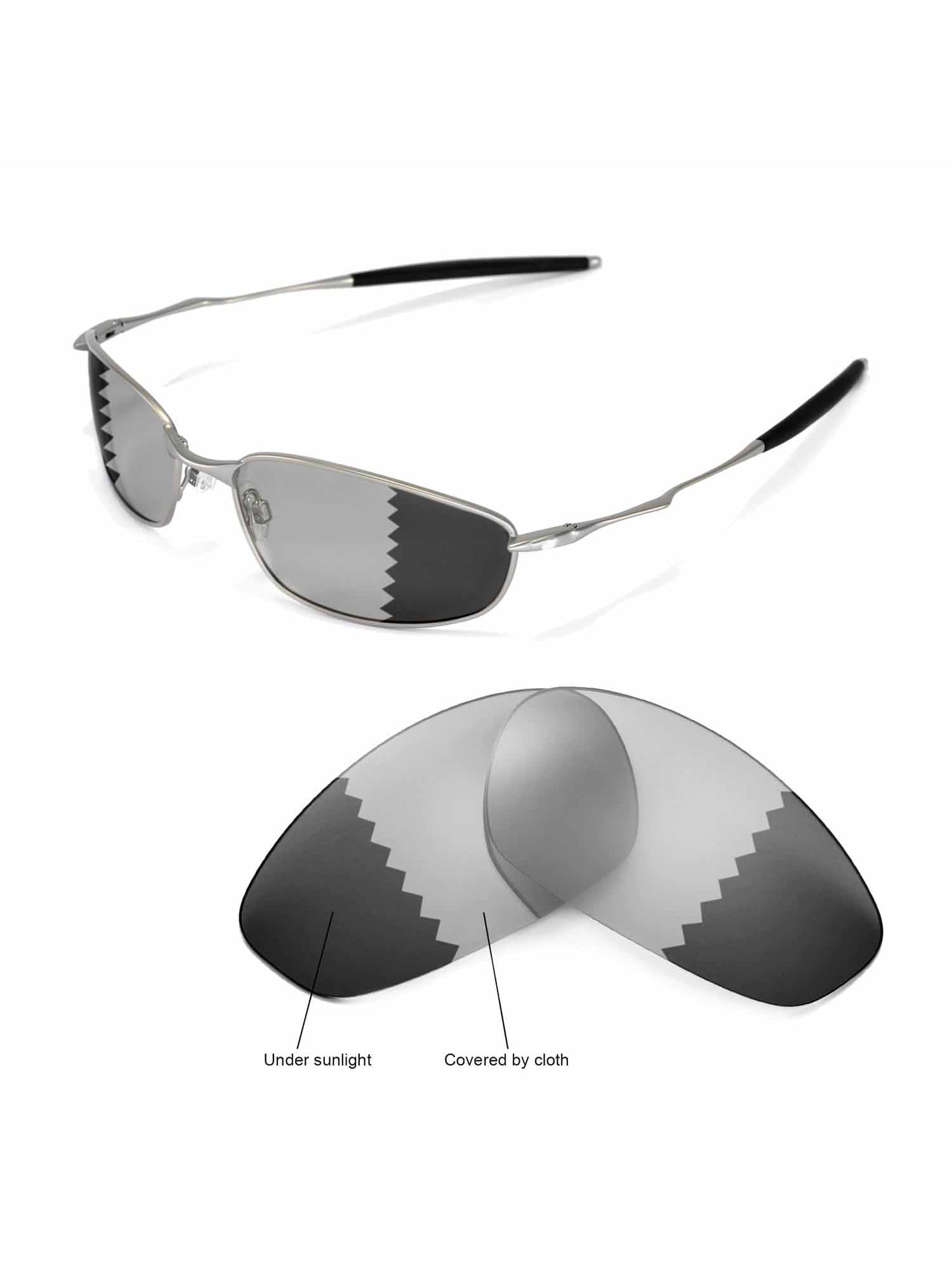 Walleva Transition/Photochromic Polarized Replacement Lenses for Oakley  Whisker Sunglasses 