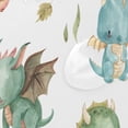 thumbnail image 4 of FREEAMG Cute Dragon Shower Curtain for Bathroom Modern Bathroom Decor Waterproof Washable Fabric Shower Curtains with 12 Hooks for Hotel Bathroom Bathtubs 60x72 Inch, 4 of 6