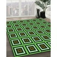 thumbnail image 3 of Ahgly Company Machine Washable Indoor Square Transitional Green Area Rugs, 5' Square, 3 of 7