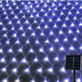 thumbnail image 5 of Luz LED de red de pesca solar para exteriores, decoración de luces navideñas, iluminación de estrellas, cadena de luces de bajo voltaje de 24 V, luz blanca cálida, 5 of 5