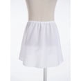 thumbnail image 5 of TTAO Kids Girls Ballet Tutu Skirt Wrap Over Scarf Chiffon Skirt Lyrical Skating Gymnastics Dancewear White 2-6, 5 of 7