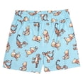 thumbnail image 2 of Disney Winnie the Pooh Baby Boys' Swimwear 2-Piece Rash Guard and Swim Trunks Set Soft Blue Tigger, 2 of 5