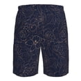 thumbnail image 6 of Naloa Navy Dark Blue Men's Beach Shorts, Surfing shorts, Swim trunks, Quick Dry Swim Trunks for Surfing Beach Fun - Small, 6 of 9