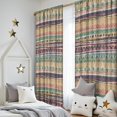 thumbnail image 5 of Blackout Kids Curtains,Yellow and Pink Geometric Boho Pattern Childrens Insulated Curtains Set Of 2,Bedroom Essentials,Toddler Room Decor 52x84in(132x213cm), 5 of 5