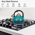 thumbnail image 2 of Tetera LUXGRACE Stovetop Whistling de acero inoxidable, 3,1 L, 2 of 8