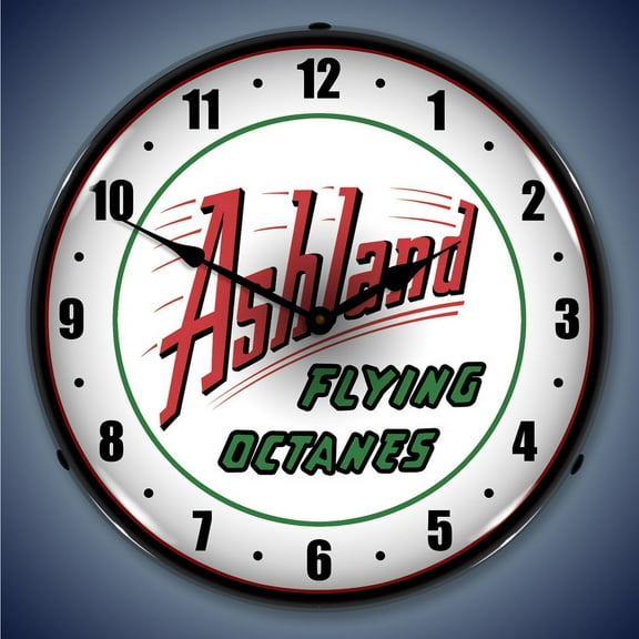 Ashland Gas Wall Clock, Lighted: Gas / Oil Theme