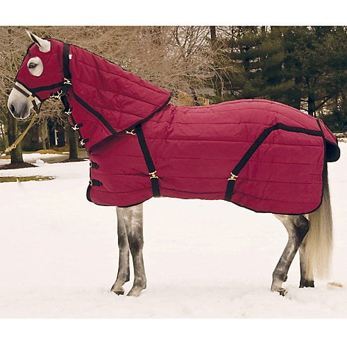 Snuggie Stable Hood Large Burgundy/Black