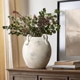 thumbnail image 2 of LuxenHome Vintage Ceramic Round Vase Multi Gray and White Terracotta Vaes with Handles Farmhouse Decor,Pottery Vase Living Room Decor,Large Waterpoof Vases Home Decor 11-Inch, 2 of 7