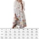 thumbnail image 4 of Qarigey Vestido Midi de manga larga estampado cuello gran columpio cintura alta ropa de mujer Vestidos Blanco XXL, 4 of 8