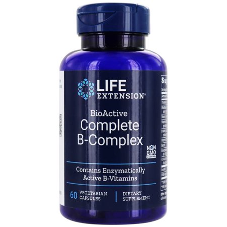 Life Extension - BioActive Complete B Complex - 60 Vegetarian Capsules ...