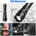 thumbnail image 3 of YOLETO LED Flashlight, 90000 Lumens Super Bright Tactical Flashlight, Rechargeable Flash Light, 5 Modes Zoomable Waterproof Flash Lights for Emergency, Outdoor, Home, Camping, Hiking, 3 of 8