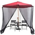 thumbnail image 2 of up to 30% Off!grille,Black Patio Umbrella Mosquito Netting,Double Zipper Door,Polyester Mesh,Universal Market Table Umbrellas,Cantilever Offset,Outdoor Use,Bug Proof,Insect Barrier|plastic,Black, 2 of 8