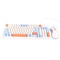 thumbnail image 2 of Combo de teclado y mouse para juegos, sensación mecánica ergonómica, teclado y mouse para computadora con cable USB, azul lago, 2 of 15