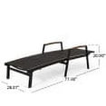 thumbnail image 3 of GDF Studio Joy Outdoor Mesh and Aluminum Adjustable Chaise Lounge, Set of 4, Black, 3 of 6