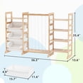 thumbnail image 6 of Lukstr Toy Storage Organizer for Kids with 3 Bins, Stuffed Animal Storage, 5 Shelves Kids Bookshelf and Toy Shelf, Anti-Dumping, 6 of 7