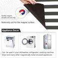 thumbnail image 2 of Dailycode Dishwasher Magnet Cover Magnetic Fridge Door Cover Home Kitchen Decor, Carbon Black and White Stripes, 23"x 26", 2 of 6