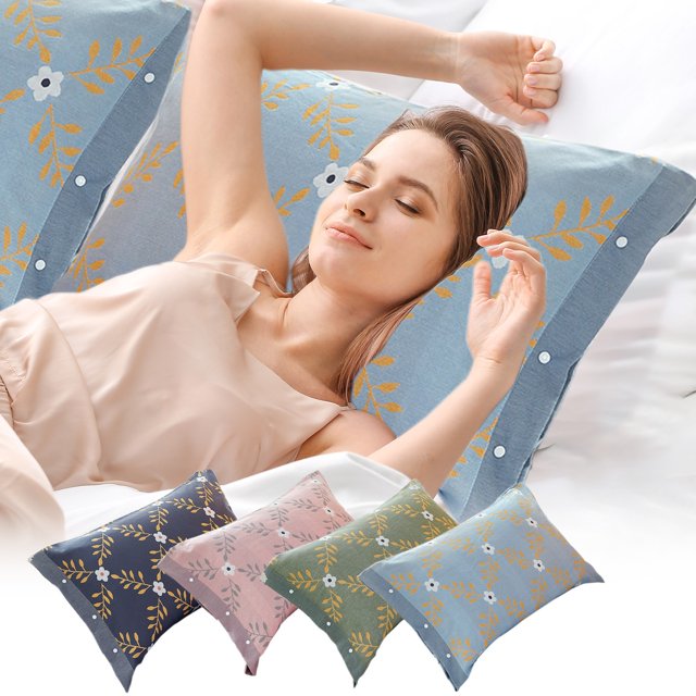 Precios Inmejorables, Funda de almohada de algodón con hebilla todo incluido, fija, antideslizante, funda de almohada de algodón Akmoler