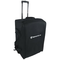 Rockville SB12 v2 Rolling Travel Bag w/Wheels For Most 12" DJ PA Speakers Stands