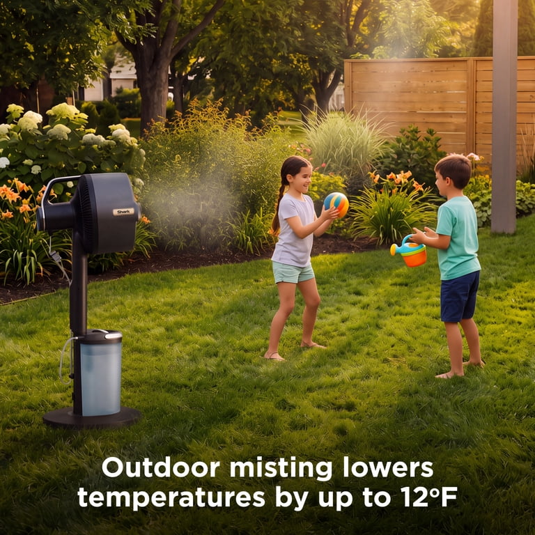Shark FlexBreeze Pro Mist Fan, Indoor and Outdoor, Cordless Up to