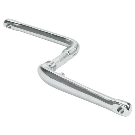 Dimension 175mm Cruiser 1-Piece Silver Crankset 1/2"