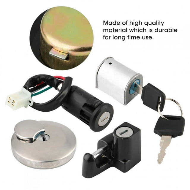 Cerradoura para Casco, Cerrado de Tapa de Tanque de Combustible, Cerradoura Antirrobo Con Cerrado de Encendido para mono APE