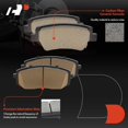 thumbnail image 3 of A-Premium Front and Rear Ceramic Disc Brake Pads Set Compatible with Hyundai Models - Elantra 2021 2022 2023 2024, 8 Pcs, 3 of 5