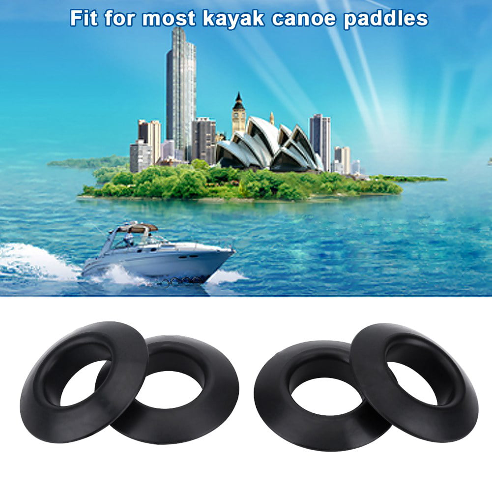 Drip Rings,4Pcs Durable Rubber Drip Rings for Kayak Canoe Rafting Paddles Shaft 30mm